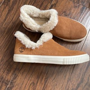 Timberland worm slip on shoes, size 8